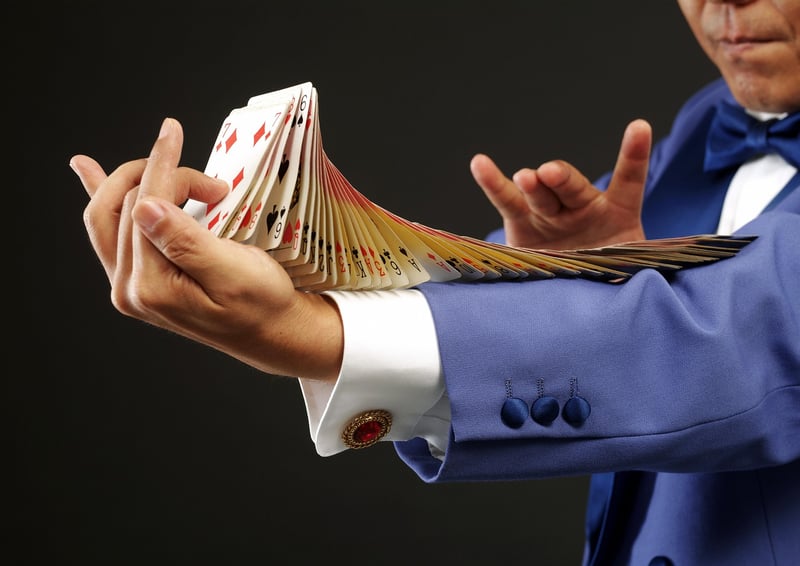 Magician performing illusion